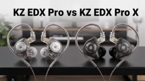 KZ EDX Pro vs KZ EDX Pro X side by side comparison