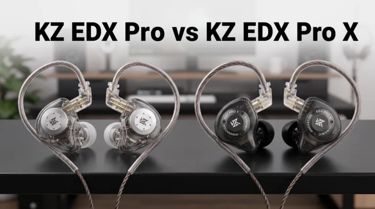 KZ EDX Pro vs KZ EDX Pro X side by side comparison